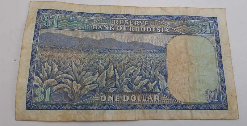 Rhodesia 1979 1 Dollars Circulated - Bird Watermark
