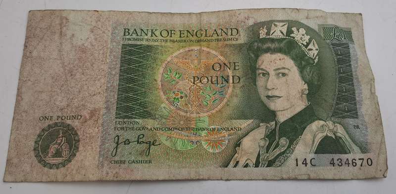 1978-1984  England  1 Pound - Elizabeth II Sir Isaac Newton