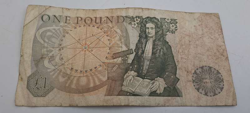 1978-1984  England  1 Pound - Elizabeth II Sir Isaac Newton