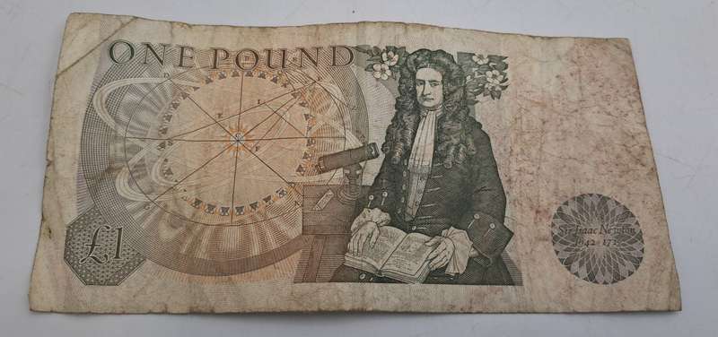1978-1984  England  1 Pound - Elizabeth II Sir Isaac Newton