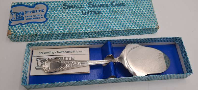Eetrite Silver plated A1 Cake Server -Boxed