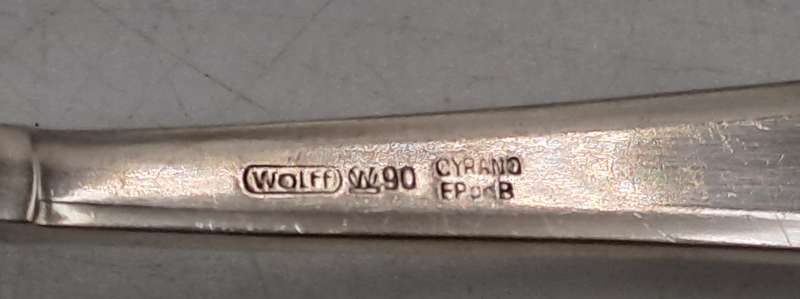 Vintage Silver Plated WOLFF W90 CYRANO Cake server electroplated on Brass