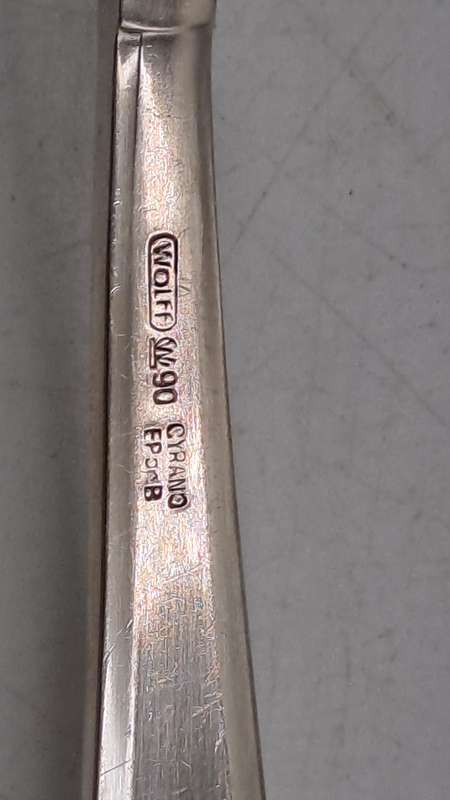 Vintage Silver Plated WOLFF W90 CYRANO Cake server electroplated on Brass