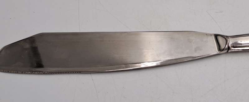 Vintage BWA Silver Plated Cake Knife-Kings Pattern -Boxed