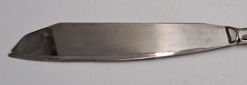 Vintage BWA Silver Plated Cake Knife-Kings Pattern -Boxed