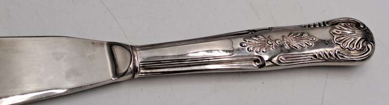 Vintage BWA Silver Plated Cake Knife-Kings Pattern -Boxed