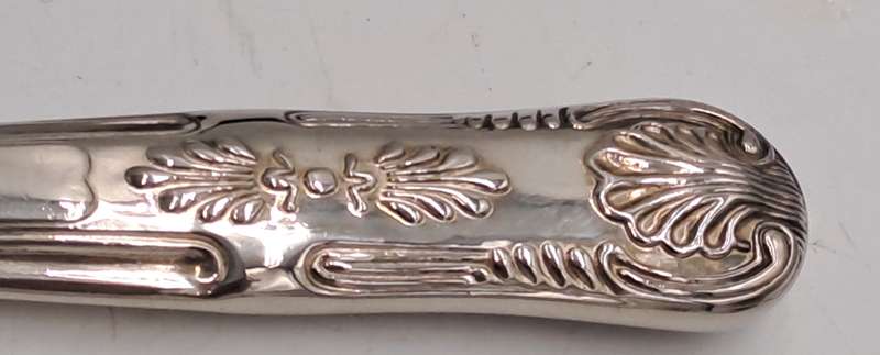 Vintage BWA Silver Plated Cake Knife-Kings Pattern -Boxed