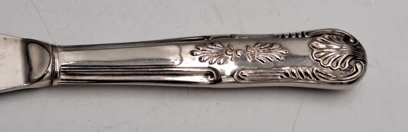 Vintage BWA Silver Plated Cake Knife-Kings Pattern -Boxed