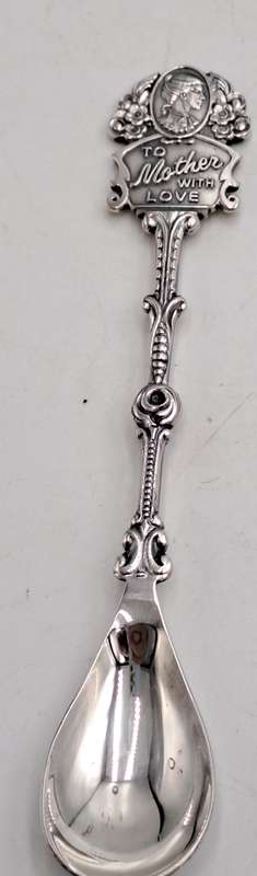 Silver Plated  "To Mother with Love " Spoon