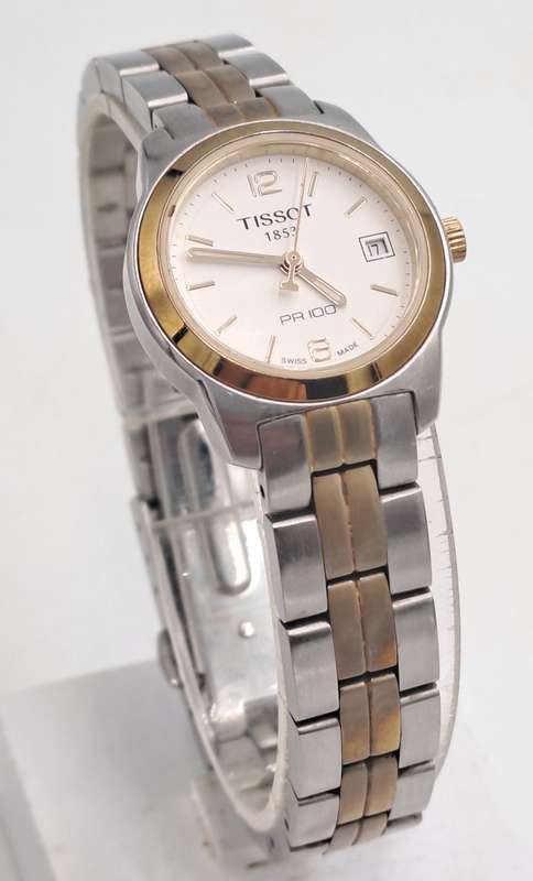Pre-Owned Ladies Tissot 1852 PR100 Quartz Watch -Working