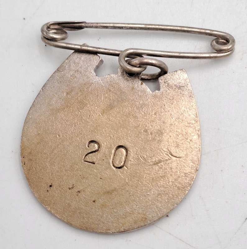 Vintage 1954-1955 Germiston Sporting Club No 20 -enamel Medal