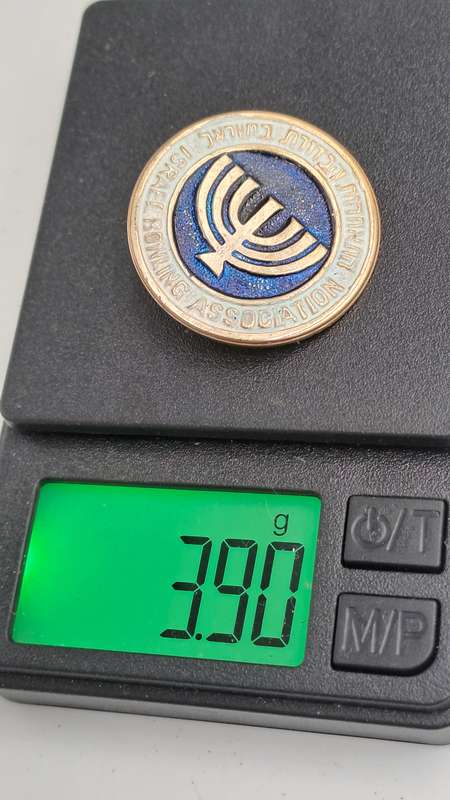Vintage Israel Bowling Association Badge 27mm