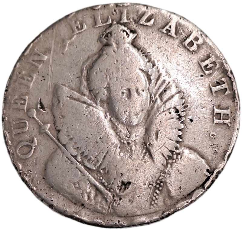 Antique 1794 United Kingdom ½ Penny -Sussex - Chichester / Elizabeth I (231 Year Old Coin)