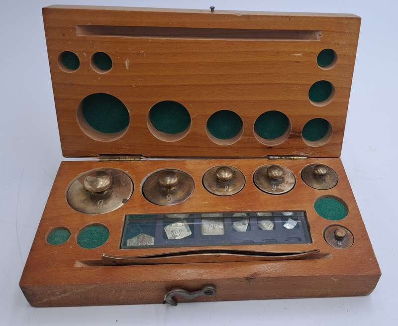 Antique 1903-1917 Boxed Set of Jewellers Apothecary Scales Weights -Macdonald,Adams & Co.Ltd-J.H.B