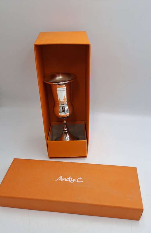 Andy C Silver Plated  Goblet -Boxed 15cm