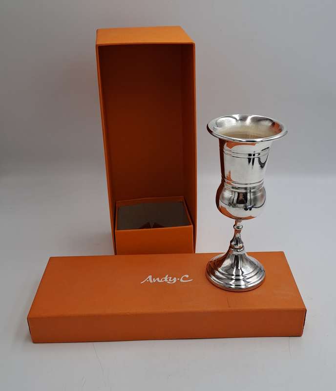 Andy C Silver Plated  Goblet -Boxed 15cm