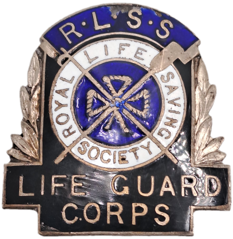 Vintage R.L.S.S Royal Life Saving Society -Life Guard Corps Enamel Badge 30mm x33mm