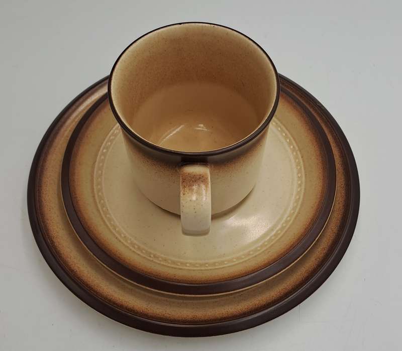 18pc ARITA HONEY WHEAT Country Kitchen 4339 Trio's x 6-Made in Japan