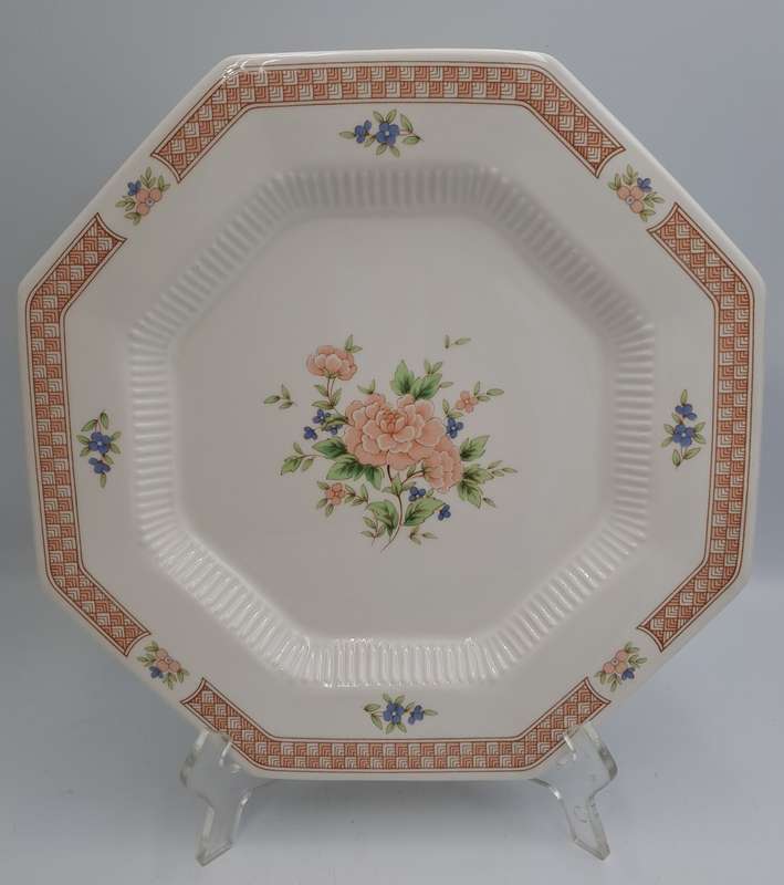 Vintage 1982-1992 Cameo Rose Large Dinner Plate By Nikko Classic Collection (11 Available)-Japan