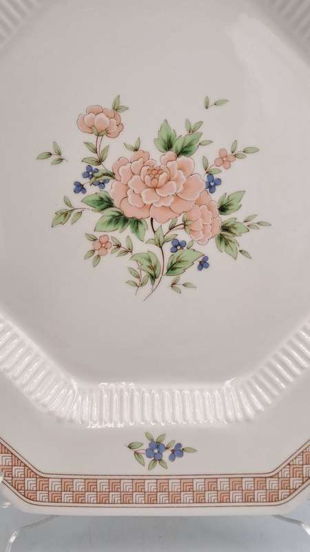 Vintage 1982-1992 Cameo Rose Large Dinner Plate By Nikko Classic Collection (11 Available)-Japan