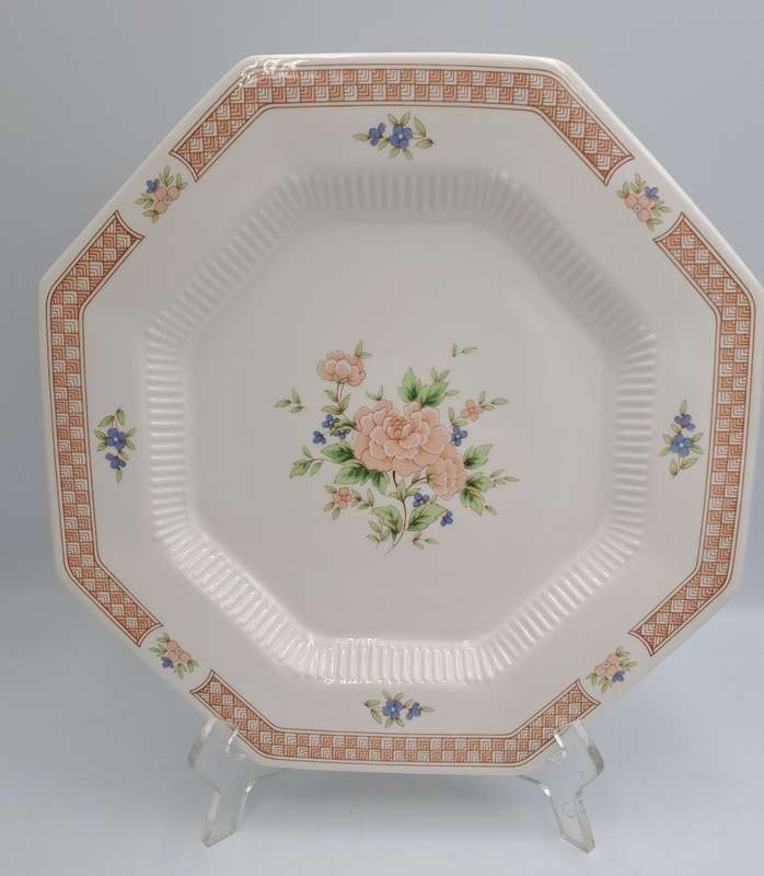 Vintage 1982-1992 Cameo Rose Large Dinner Plate By Nikko Classic Collection (11 Available)-Japan