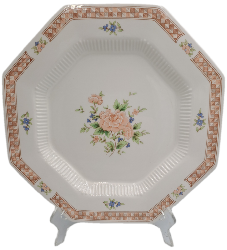 Vintage 1982-1992 Cameo Rose Large Dinner Plate By Nikko Classic Collection (11 Available)-Japan
