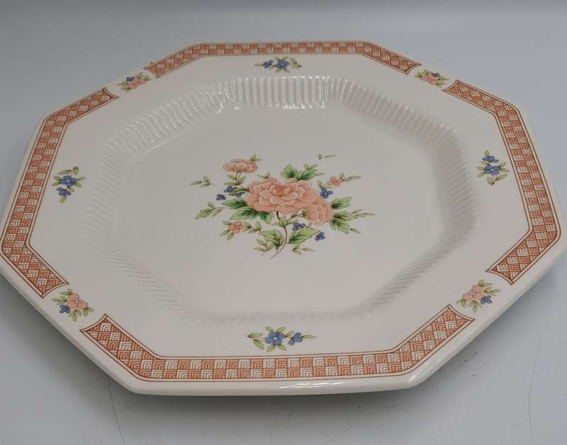 Vintage 1982-1992 Cameo Rose Large Dinner Plate By Nikko Classic Collection (11 Available)-Japan