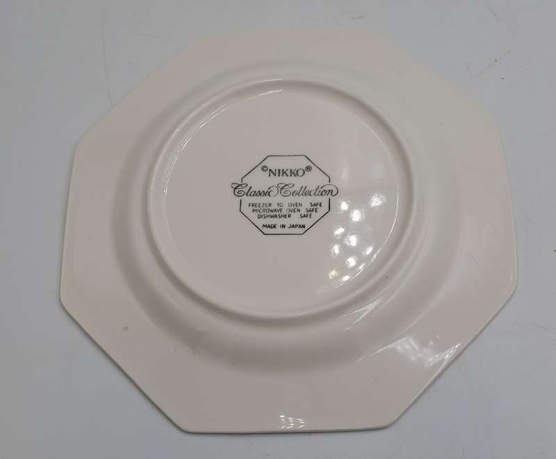 Vintage 1982-1992 Cameo Rose Side Plates By Nikko Classic Collection (12 Available)-Made in Japan