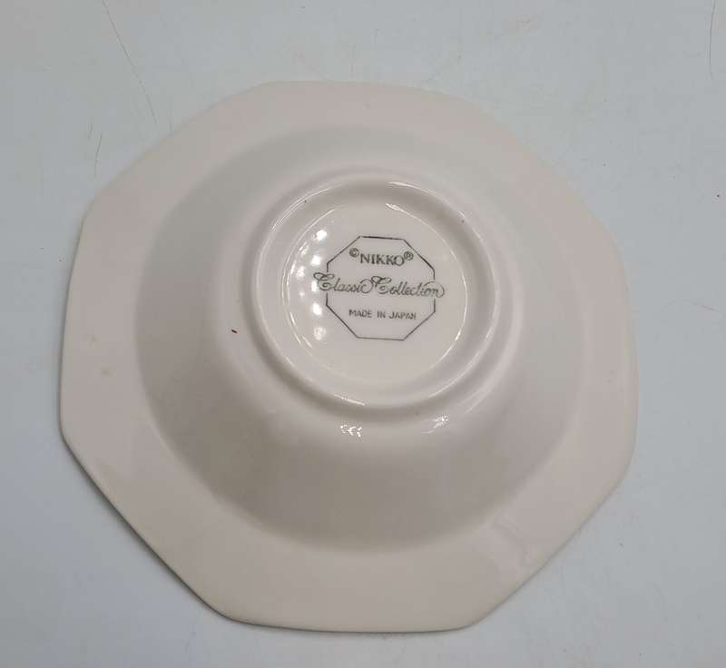 Vintage 1982-1992 Cameo Rose Dessert Bowl By Nikko Classic Collection (12 Available)-Made in Japan