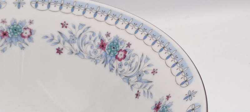 Crown Ming HARMONY Floral Fine China Salad Bowl  By Jian Shiang Made in China
