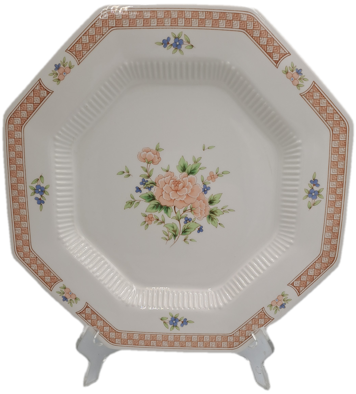 Vintage 1982-1992 Cameo Rose Large Dinner Plate By Nikko Classic Collection (11 Available)-Japan