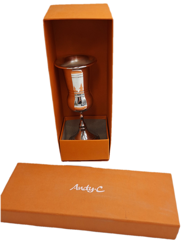 Andy C Silver Plated  Goblet -Boxed 15cm