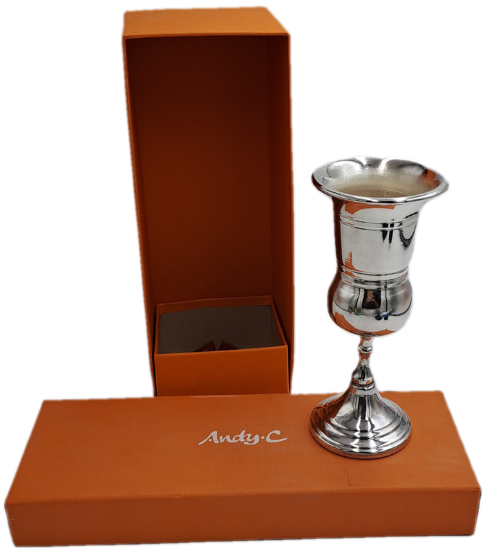 Andy C Silver Plated  Goblet -Boxed 15cm