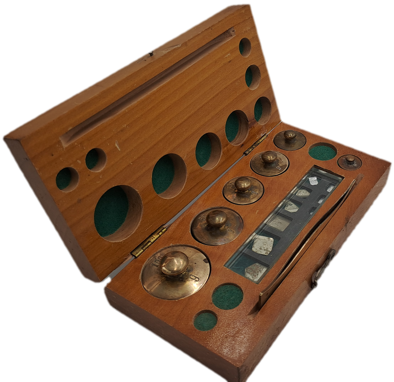 Antique 1903-1917 Boxed Set of Jewellers Apothecary Scales Weights -Macdonald,Adams & Co.Ltd-J.H.B