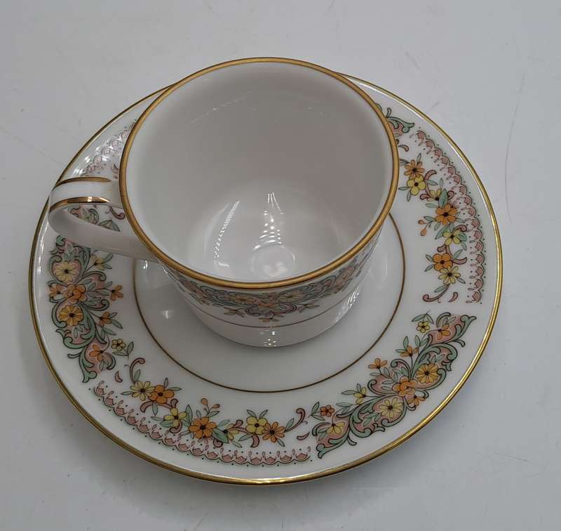 12pc Vintage 1975-1982 Contemporary Noritake 6 Demitasse CLARA 2687  cup and Saucer sets-Sri-Lanka