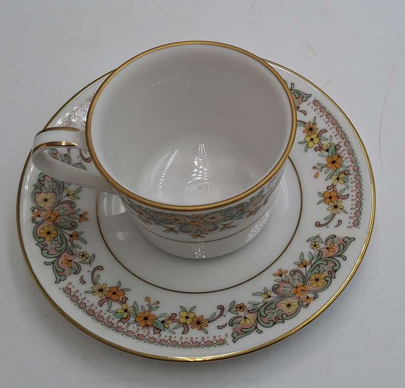 12pc Vintage 1975-1982 Contemporary Noritake 6 Demitasse CLARA 2687  cup and Saucer sets-Sri-Lanka