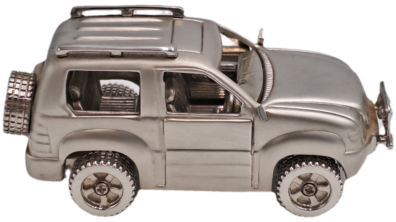 All metal Cosmo 201305 Table clock Jeep Model Quarts Watch-Paperweight