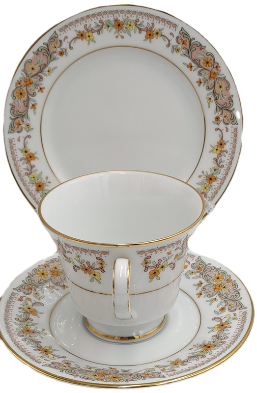 Vintage 1975-1982 Contemporary Noritake Tea Trio CLARA 2687 Fine China-Sri-Lanka (6 available)
