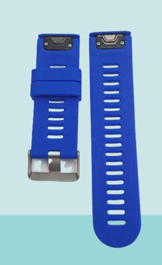 New 26mm Royal Blue Silicone Quick fit Band for Garmin Fenix-Tactix-enduro-(see compatibility )