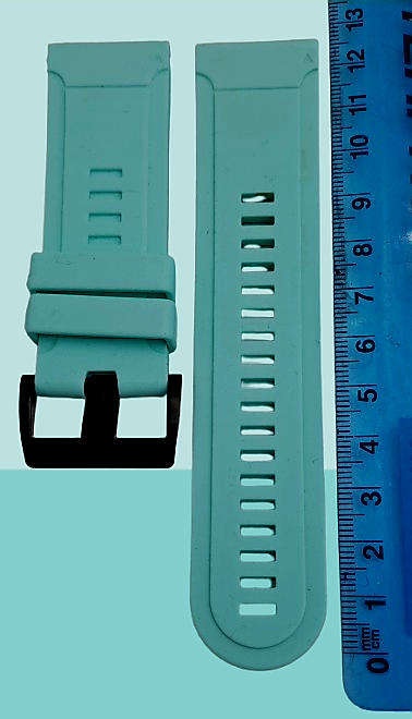 New 26mm Light Blue Silicone Quick fit Band for Garmin Fenix-Tactix-enduro-(see compatibility )