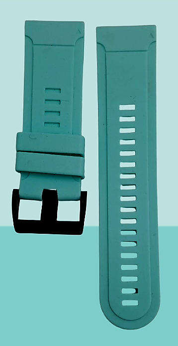 New 26mm Light Blue Silicone Quick fit Band for Garmin Fenix-Tactix-enduro-(see compatibility )