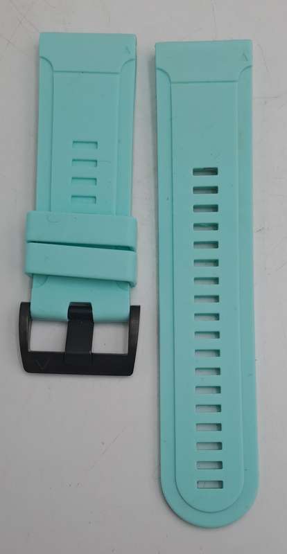 New 26mm Light Blue Silicone Quick fit Band for Garmin Fenix-Tactix-enduro-(see compatibility )