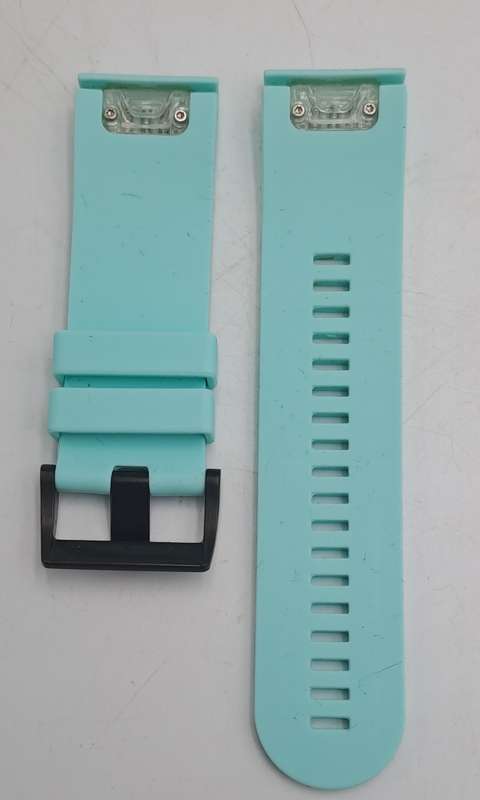 New 26mm Light Blue Silicone Quick fit Band for Garmin Fenix-Tactix-enduro-(see compatibility )