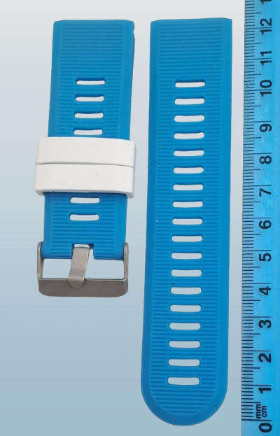 New 26mm Blue Silicone Quick fit Band for Garmin Fenix-Tactix-enduro-(see compatibility )