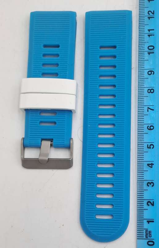 New 26mm Blue Silicone Quick fit Band for Garmin Fenix-Tactix-enduro-(see compatibility )