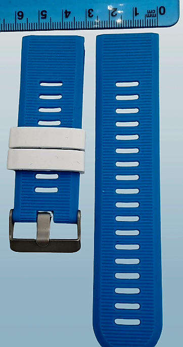 New 26mm Blue Silicone Quick fit Band for Garmin Fenix-Tactix-enduro-(see compatibility )