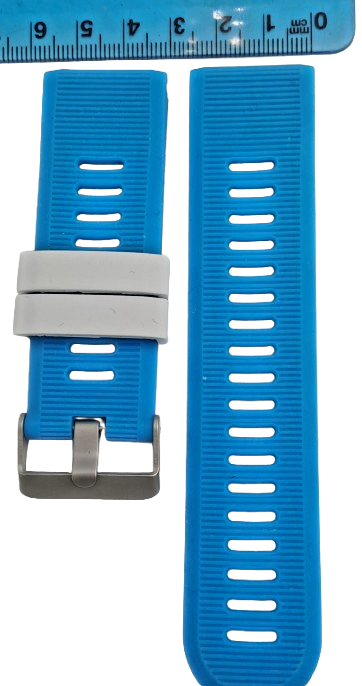 New 26mm Blue Silicone Quick fit Band for Garmin Fenix-Tactix-enduro-(see compatibility )