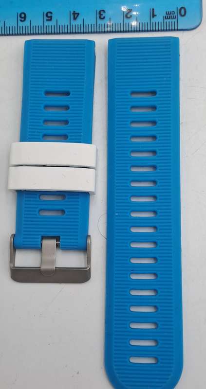 New 26mm Blue Silicone Quick fit Band for Garmin Fenix-Tactix-enduro-(see compatibility )