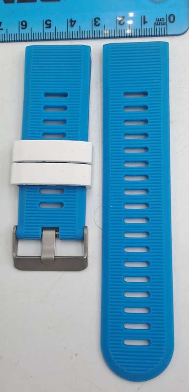 New 26mm Blue Silicone Quick fit Band for Garmin Fenix-Tactix-enduro-(see compatibility )
