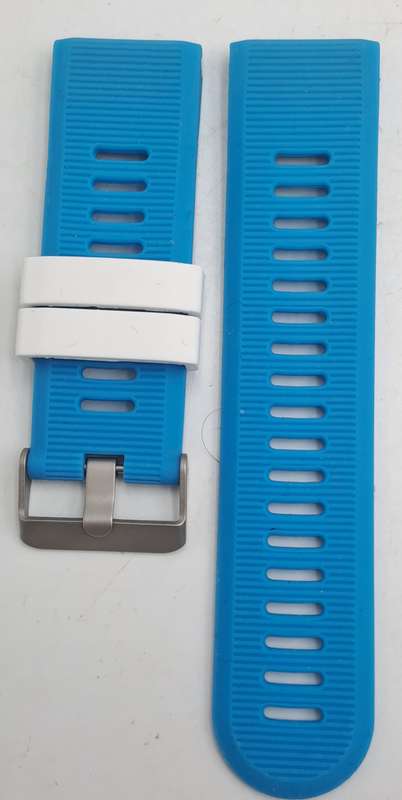 New 26mm Blue Silicone Quick fit Band for Garmin Fenix-Tactix-enduro-(see compatibility )